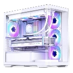 Корпус без блока питания JONSBO D300, Mini-Tower, TG, no fan, 2xUSB-A 3.2 + 1xUSB-C 3.2, mATX, mITX White, фото17