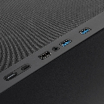 Компьютерный корпус без блока питания HSPD M321, Mesh Mini-tower, черный, slide TG, 0.45 SPCC, 2x140мм ARGb+1x120мм ARGb mATX, mITX 160/340/184мм 2x2.5', 2x3.5', 4xPCI 2xUSB-A 3.0, 1xUSB-A 1.0 390x200x385мм, фото4