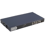 Коммутатор HiWatch DS-S1816GP, 16×1 Гбит/с PoE + 2×1 Гбит/с SFP, неуправляемый, фото 1