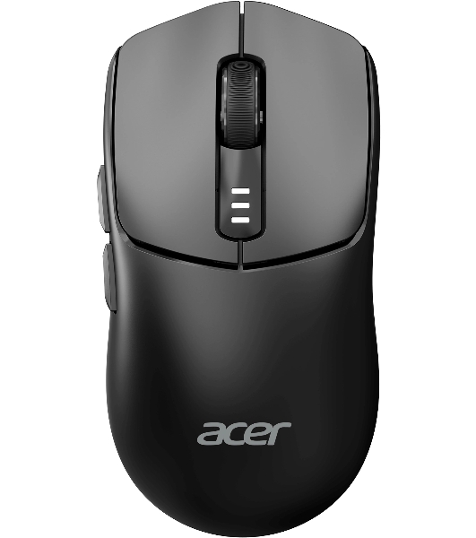 Мышь беспроводная Acer OMR312 черный, 3200 dpi, радиоканал, Bluetooth, USB, кнопки - 5