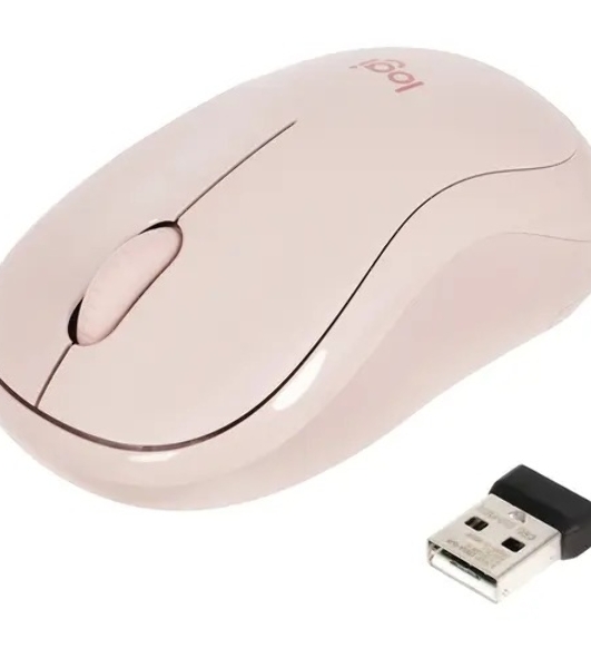 Мышь беспроводная Logitech M221 розовый, 1000 dpi, радиоканал, USB, кнопки - 3