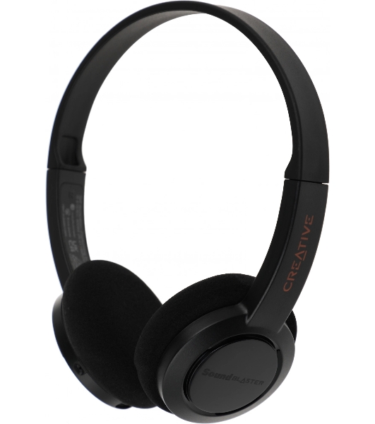 Беспроводные/проводные наушники Creative Jam V2 черный, накладные, Bluetooth + USB-C, до 22 ч