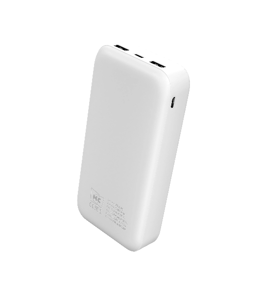 Портативный аккумулятор MORE CHOICE (4620202552938) PB25-20 20000mAh 2USB+Type-C+1micro USB 2.0A, белый