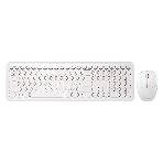 Комплект клавиатура+мышь Smartbuy 666395AG беспроводной, USB, 1000 DPI, белый, фото 1