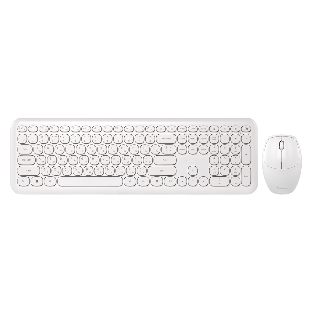 Комплект клавиатура+мышь Smartbuy 666395AG беспроводной, USB, 1000 DPI, белый