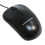 Мышь проводная Nakatomi MON-05U черный, 1000 dpi, USB, кнопки - 3, фото 1