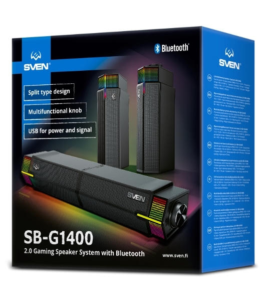 Игровой мини саундбар SVEN SB-G1400, черный