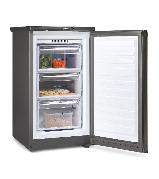 Морозильная камера Бирюса W412 графит, 80л, 3 ящика