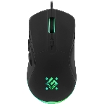 Мышь проводная Defender Arga GM-049 черный, 3600 dpi, USB, кнопки - 6, фото 1