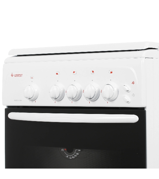 Плита газовая Gefest ПГ 3200-06 белый, конфорок 4 шт, духовка 42 л, 50 см x 85 см x 57 см