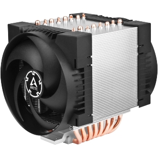 Вентилятор для процессора Arctic Freezer 4U-M Rev. 2 серебристый/черный, 120 мм, алюминий/медь, 2300 об/мин, 40 дБ, 4 pin, 350 Вт, 145 мм