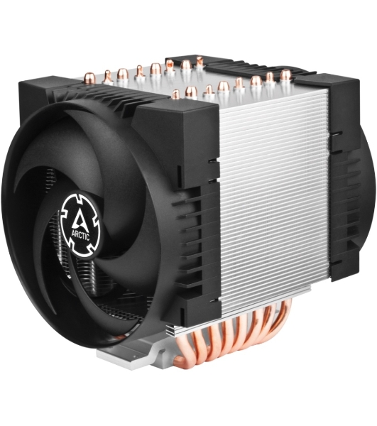 Вентилятор для процессора Arctic Freezer 4U-M Rev. 2 серебристый/черный, 120 мм, алюминий/медь, 2300 об/мин, 40 дБ, 4 pin, 350 Вт, 145 мм