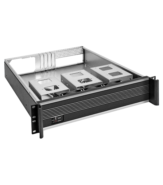 Серверный корпус ExeGate EX293331RUS Pro 2U450-09 (RM 19', высота 2U, глубина 450, БП 1200ADS, 2*USB)