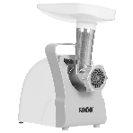 Мясорубка электрическая Renova MG170-R1WC белый, 1700 Вт, 2.0 кг/мин, реверс, защита от перегрузки, насадки - 4, фото 1