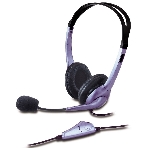Гарнитура Genius HS-04S Single фиолетовый, проводная, фото 1
