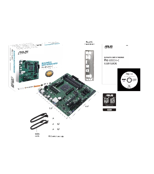 Материнская плата ASUS PRO B550M-C/CSM, AM4, AMD B550, 4xDDR4, 4xSATA, 2xM.2, 1xPCIe 4.0 x16, 1xPCIe 4.0 x4, 1xHDMI, 2xDP, 1x1Gb LAN, 1xUSB-C 10Gbps, 1xUSB-A 10Gbps, 2xUSB-A 5Gbps, 2xUSB-A 2.0, 3x3.5 мм, 7.1, mATX