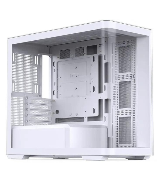 Корпус без блока питания JONSBO D300, Mini-Tower, TG, no fan, 2xUSB-A 3.2 + 1xUSB-C 3.2, mATX, mITX White