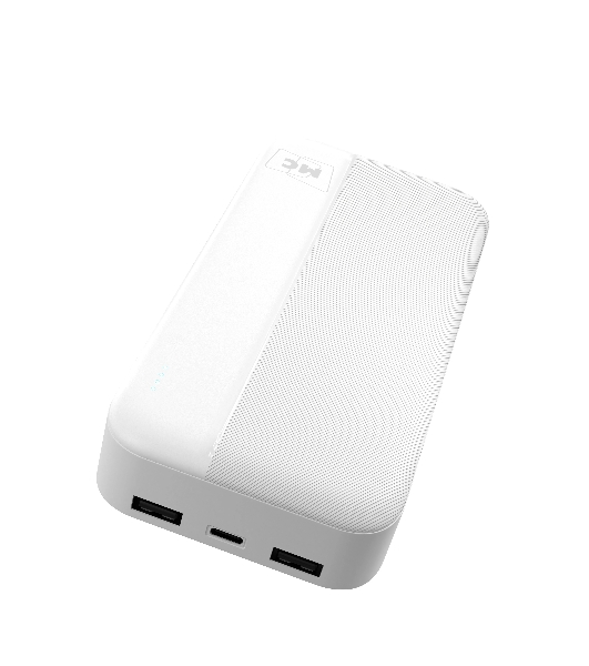 Портативный аккумулятор MORE CHOICE (4620202552938) PB25-20 20000mAh 2USB+Type-C+1micro USB 2.0A, белый
