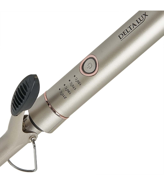 Щипцы для завивки волос DELTA LUX DE-5400 серый, 19 мм, 210 °C, 4 режима