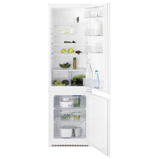 Встраиваемый холодильник Electrolux RNT2LF18S (без No Frost, электронное управление, класс A+, полезный объем: 272 л (195 + 72 л), 54x54.9x177.9 см, белый)