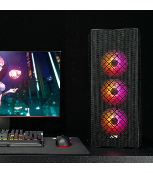 Компьютерный корпус ADATA XPG Defender-BKCWW черный Mid-Tower