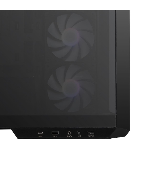Компьютерный корпус без блока питания Case MSI MAG PANO M100R PZ, Mini-Tower, TG, 4x120мм ARGB, 1xUSB 3.2, 1xUSB 3.2 Type-C, mATX, mITX черный