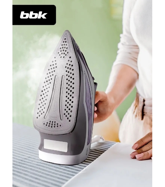 Утюг BBK ISE-2404 фиолетовый, 2400 Вт, 40 г/мин, 140 г/мин, 440 мл
