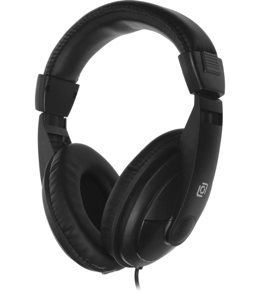 Проводные наушники Oklick HP-M211V черный, полноразмерные, Jack 3.5 мм