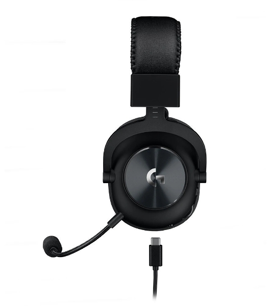 Гарнитура проводная с микрофоном Logitech Pro X LIGHTSPEED черный мониторные BT оголовье (981-000907)