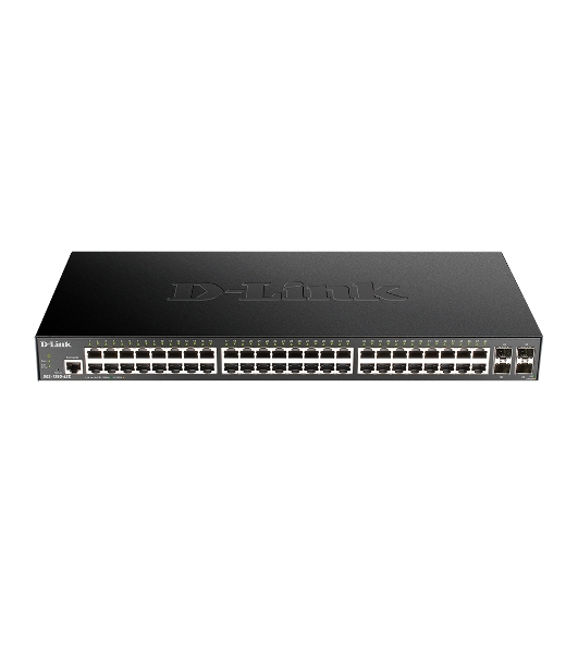 Коммутатор D-Link DGS-1250-52X/A1A, 48×1 Гбит/с + 4×10 Гбит/с SFP+, управляемый