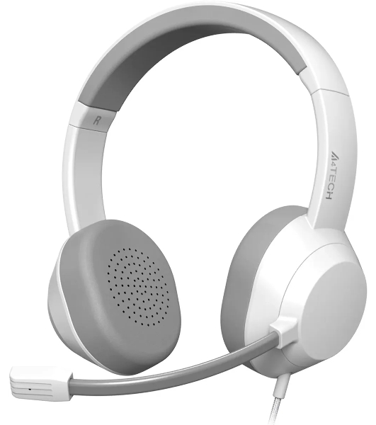 Гарнитура A4Tech Fstyler FH150U белый/серый, проводная