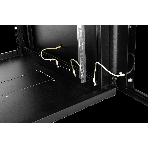 Шкаф коммутационный ЦМО ШРН-15.650-9005 настенный 15U 600x658мм пер.дв.стекл 200кг черный 600мм 180град., фото3