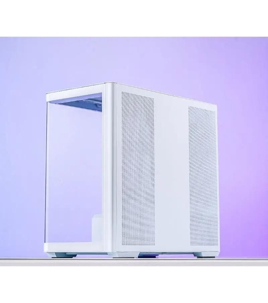 Корпус без блока питания JONSBO D300, Mini-Tower, TG, no fan, 2xUSB-A 3.2 + 1xUSB-C 3.2, mATX, mITX White
