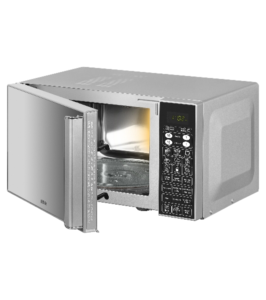 Микроволновая печь BBK 23MWC-982S/SB-M серебристый/черный, 23 л, 900 Вт, переключатели - сенсор