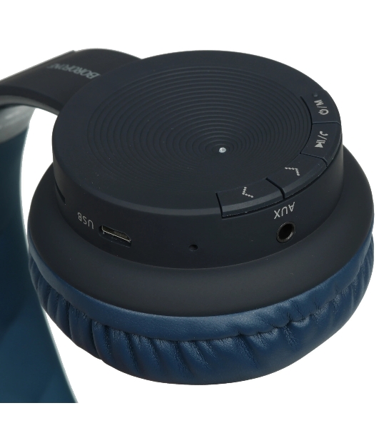 Беспроводные/проводные наушники Borofone BO11 синий, накладные, Bluetooth + проводной, до 8 ч