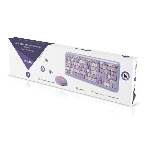 Комплект клавиатура+мышь Smartbuy 666395AG беспроводной, USB, 1000 DPI, фиолетовый, фото2