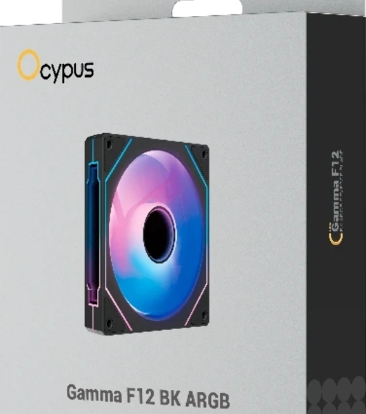 Вентилятор для корпуса Ocypus Gamma F12 ARGb REVERSE BLADE BK (Gamma-F12-BK1AM01X-GL)
