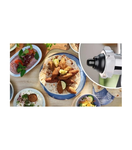 Мясорубка электрическая Bosch MFWS650B черный, 2100 Вт, 3.5 кг/мин, реверс, защита от перегрузки, насадки - 5