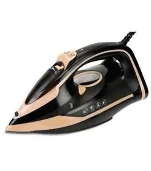 Утюг Kelli KL-1656, 3000 Вт, черный/бежевый