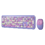 Комплект клавиатура+мышь Smartbuy 666395AG беспроводной, USB, 1000 DPI, фиолетовый, фото3