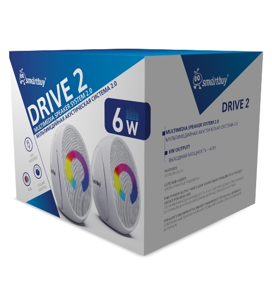 Портативная колонка Smartbuy DRIVE 2 белый