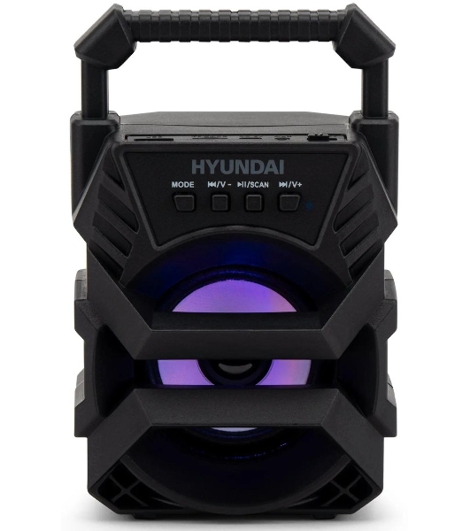 Колонка портативная Hyundai H-PS1000 черный 9 Вт 1.0 BT/USB 10м 500mAh