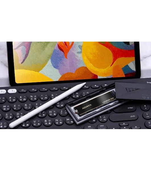 Накопитель SSD ADATA LEGEND 960, 1Tb, PCIe 4.0 x4, M.2 2280, NVMe, R/W 7400/6000, с радиатором