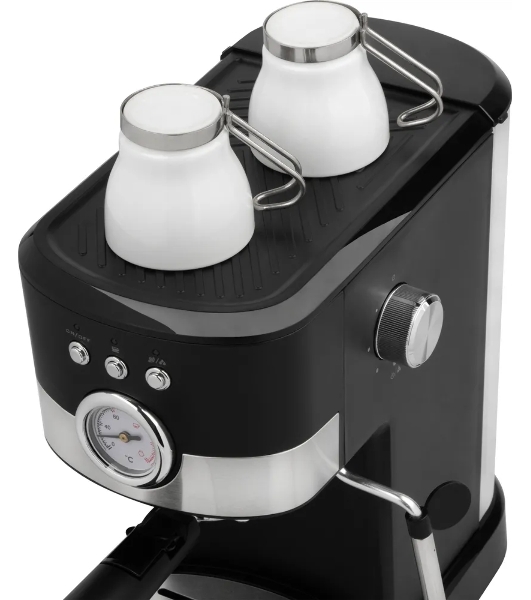 Кофеварка рожковая Energy EN-256R (108169) черный, исп. кофе - молотый, 1,2 л, 1100 Вт, 15 бар