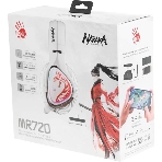 Гарнитура Bloody MR720 Naraka белый, беспроводная + проводная, радиоканал/Bluetooth/mini jack 3.5 мм, до 44 ч, подсветка, фото4