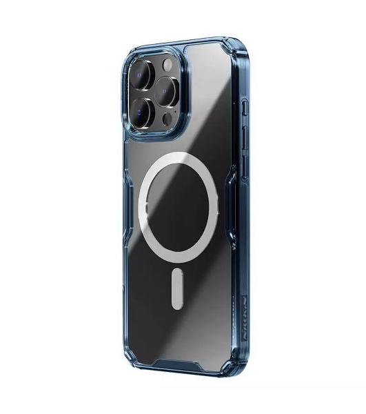 Чехол Nature TPU Pro Magnetic Case, синий, (AP IP16 Pro Max)