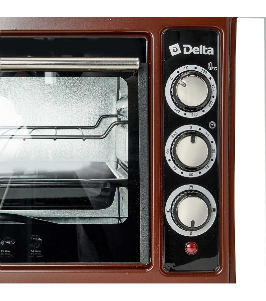 Мини-печь Delta D-0123 коречневый