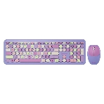 Комплект клавиатура+мышь Smartbuy 666395AG беспроводной, USB, 1000 DPI, фиолетовый, фото 1