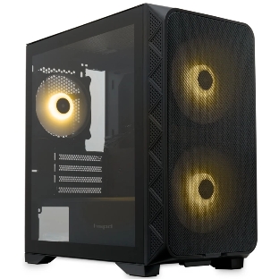 Компьютерный корпус без блока питания HSPD M321, Mesh Mini-tower, черный, slide TG, 0.45 SPCC, 2x140мм ARGb+1x120мм ARGb mATX, mITX 160/340/184мм 2x2.5', 2x3.5', 4xPCI 2xUSB-A 3.0, 1xUSB-A 1.0 390x200x385мм