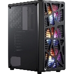 Компьютерный корпус Aerocool/Formula MANA черный без БП ATX 6x120мм 2xUSB 2.0 1xUSB 3.0 audio bott PSU, фото 1